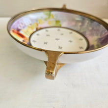Load image into Gallery viewer, Vintage Nippon Porcelain Handle Bowl – Hand Painted Fruit &amp; Floral with Gold Trim #42506

