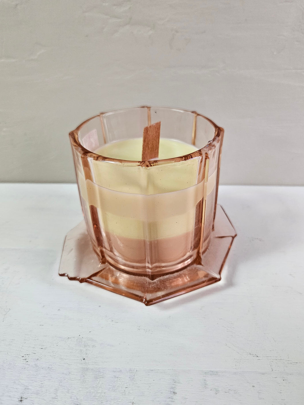 Pink Glass Soy Candle 42503