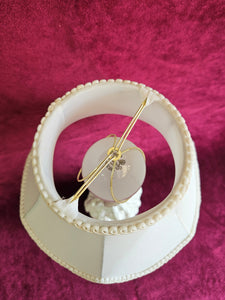 Southern Bell White Dress Porcelain Lamp with Shade #42508