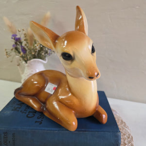 Deer Laying Down Chalkware Figurine 42509