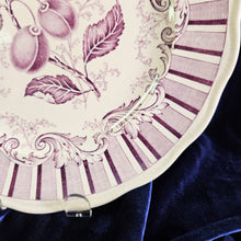 Load image into Gallery viewer, Purple Transferware Plate #42502
