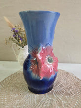 Load image into Gallery viewer, Royal Copley Blue w/ Flower Vase 2539
