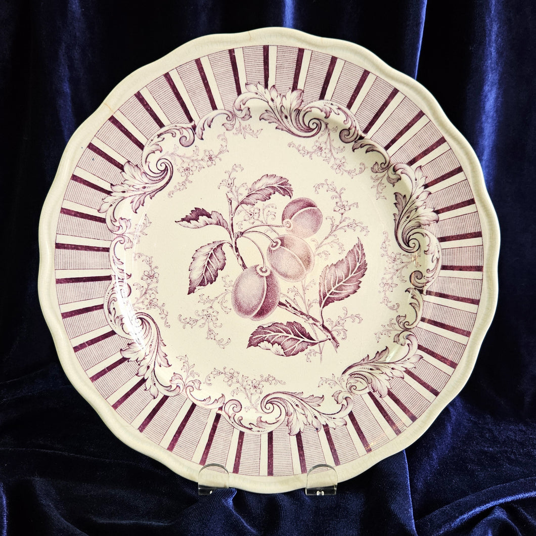 Purple Transferware Plate #42502