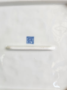 Blue & White Chinoiserie Porcelain Platter Serving Tray 24 52