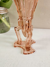 Load image into Gallery viewer, Czech Art Deco Pink Glass Rocket Vase 42403

