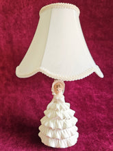 Load image into Gallery viewer, Southern Bell White Dress Porcelain Lamp with Shade #42508
