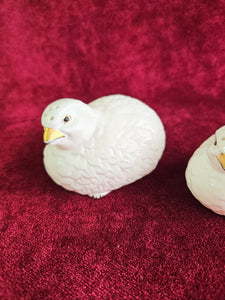 Vintage Aynsley Bone China Quail Salt & Pepper Shakers 954