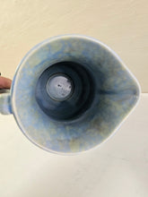 Load image into Gallery viewer, Blue Wade Pitcher. Hand painted floral design
