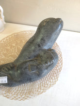 Load image into Gallery viewer, Eskimo Art Stone Carving of Two Seals 42502
