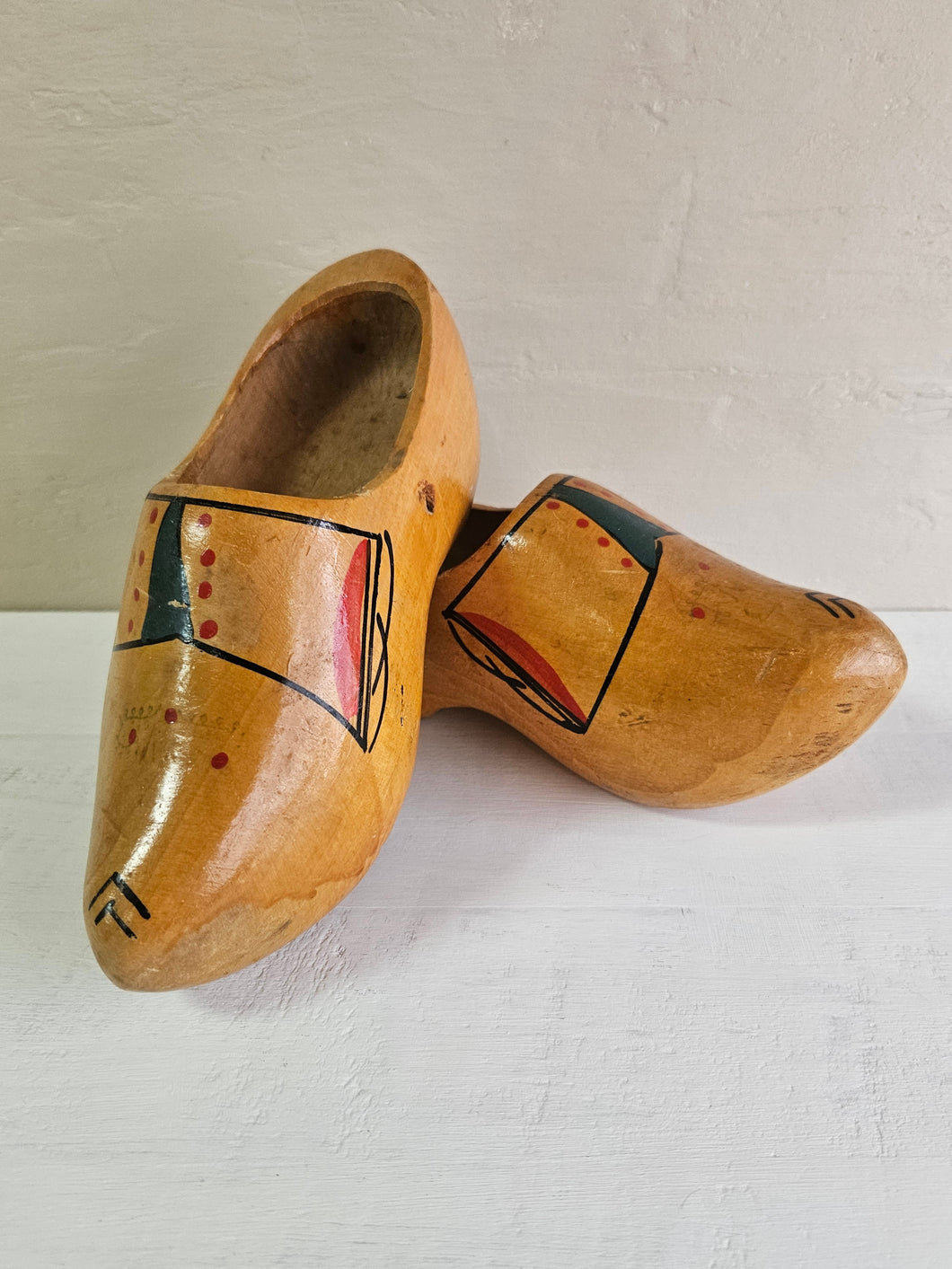 Wooden Dutch Clogs Shoes Hand Painted 42302