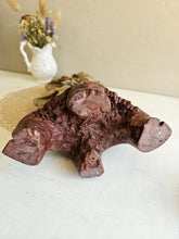 Load image into Gallery viewer, Chinese Hand Carved Soapstone Floral Sculpture w/ Stand #026
