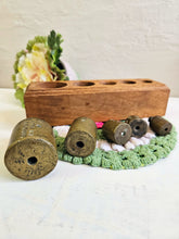 Load image into Gallery viewer, Brass Weights Set of 5 in Wooden Box 946
