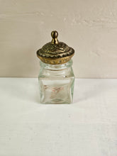 Load image into Gallery viewer, Art Nouveau Brass Glass Inkwell 42502
