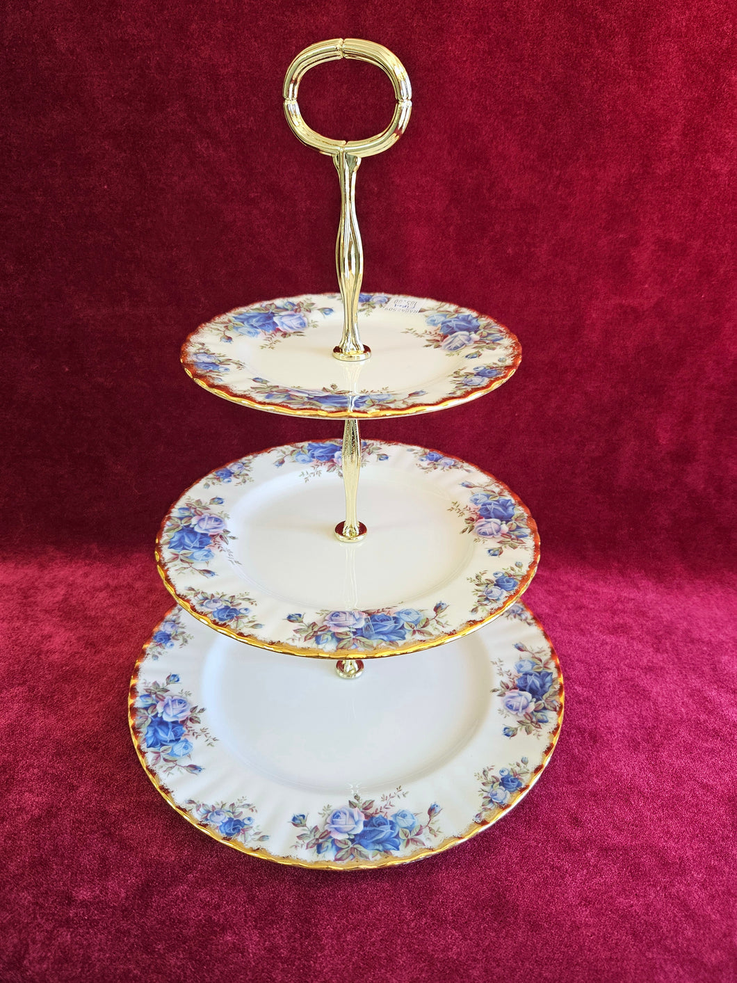 Royal Albert Moonlight Rose Cake Stand, 3 Tier #42509