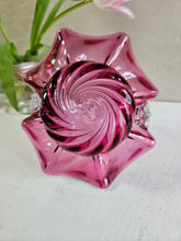 Load image into Gallery viewer, Vintage Cranberry Glass Basket 22 26
