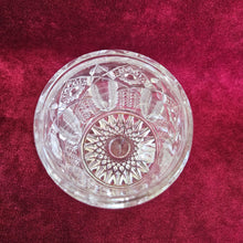 Load image into Gallery viewer, Antique Cut Glass Jar with Brass Lid 020
