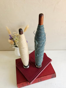 Wooden Yarn Bobbin with Thread 42501