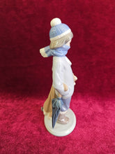 Load image into Gallery viewer, Lladro Winter Boy with Dog Figurine 42306
