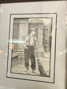 Framed Print of Sweeper Boy 42503