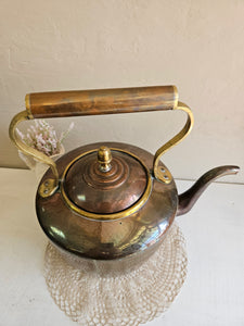 Antique Brass/ Copper Kettle #2379