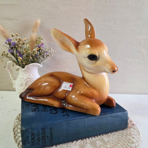 Deer Laying Down Chalkware Figurine 42509