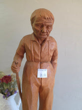 Load image into Gallery viewer, Carved Wood Statue of Old Man 42507
