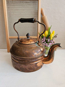 Copper Kettle with Patina