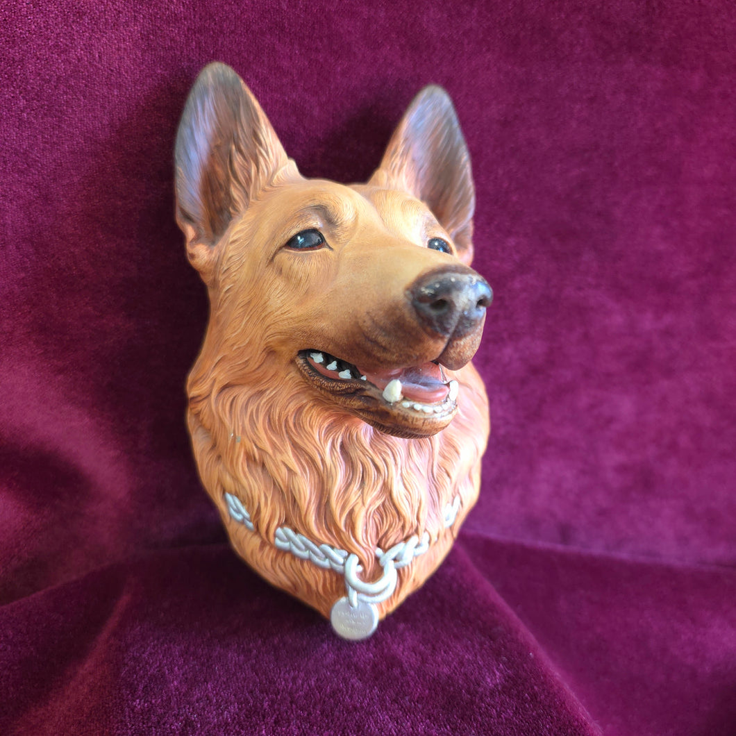 Bossons German Shepherd Chalkware Head Bust 42509