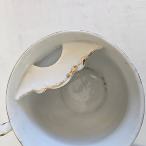 Victorian Moustache Cup and Saucer #42507