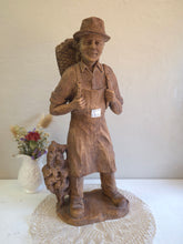 Load image into Gallery viewer, Carved Wood Statue of French Harvester 42307
