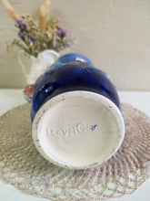 Load image into Gallery viewer, Royal Copley Blue w/ Flower Vase 2539
