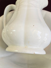 Load image into Gallery viewer, Ironstone Wheat Pattern Water Pitcher and Bowl. Jug &amp; Bowl Set 24 49
