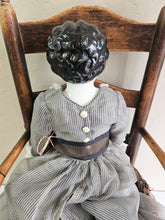 Load image into Gallery viewer, Antique Victorian Restored Porcelain Doll with Chair 42509
