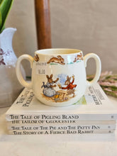 Load image into Gallery viewer, Bunnykins Royal Doulton &quot;Circus Bunny&quot; Two Handled Mug 2441

