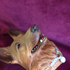 Bossons German Shepherd Chalkware Head Bust 42509