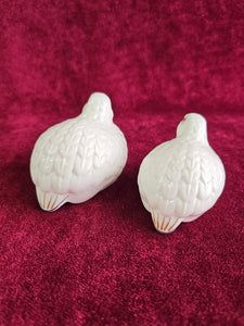 Vintage Aynsley Bone China Quail Salt & Pepper Shakers 954