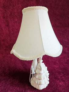 Southern Bell White Dress Porcelain Lamp with Shade #42508