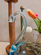 Load image into Gallery viewer, Blue Glass Swan Glass Candy Dish 42501
