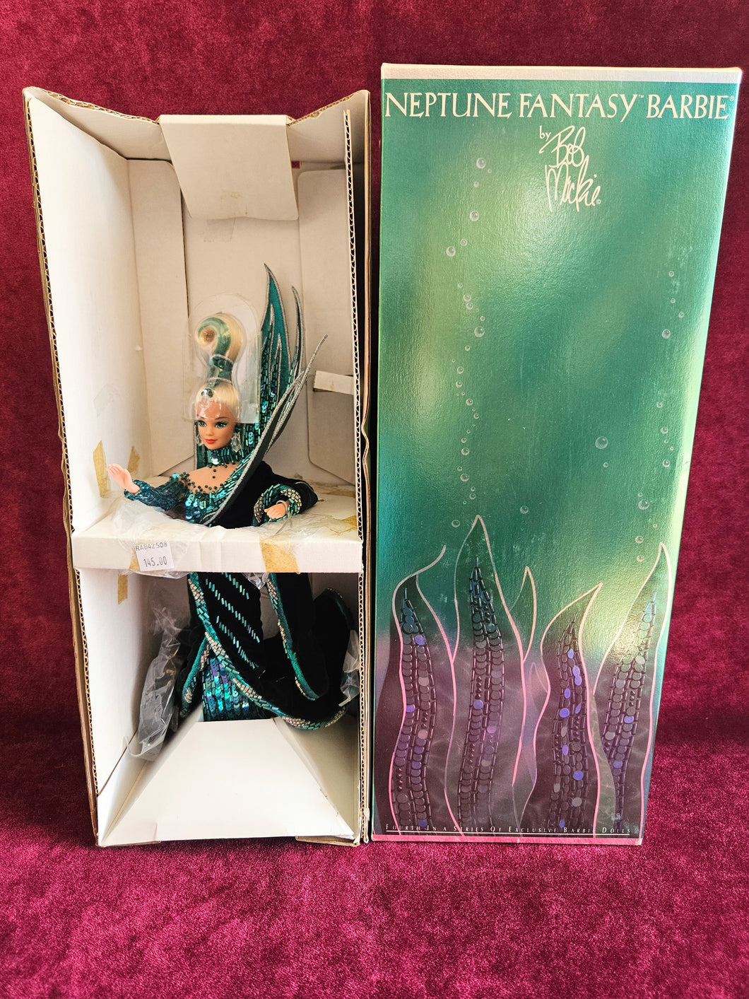1992 Neptune Fantasy Bob Mackie #4248 Barbie Doll w/ Original Box #42508