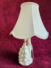 Load image into Gallery viewer, Southern Bell White Dress Porcelain Lamp with Shade #42508
