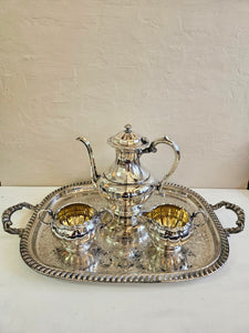 Silverplated 4-piece Coffee Set. 964