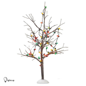 DEPARTMENT 56 VILLAGE ACCESSORIES LIGHTED CHRISTMAS BARE BRANCH TREE *25% off at checkout*