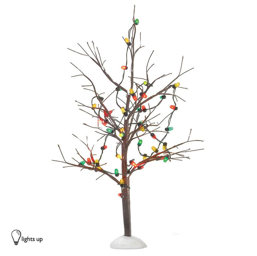 DEPARTMENT 56 VILLAGE ACCESSORIES LIGHTED CHRISTMAS BARE BRANCH TREE *25% off at checkout*