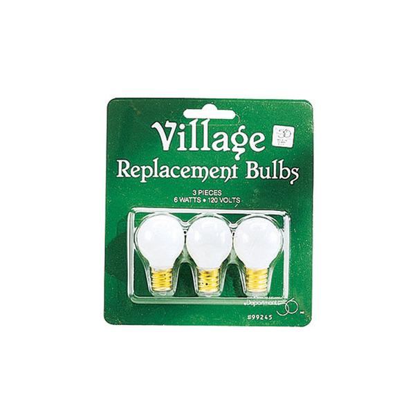 DEPARTMENT 56 Replacement 120V Round Lite Bulb-Set of 3