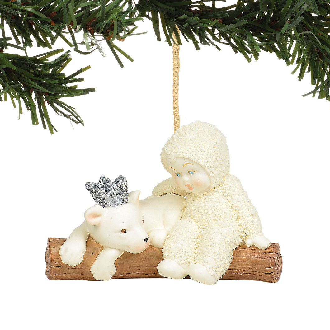 Deparment 56 Snowbabies Peaceful Kingdom Collection Lion Ornament