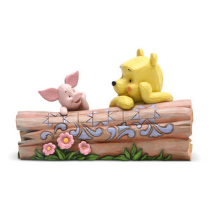 Disney Traditions Jim Shore "Pooh and Piglet by Log"