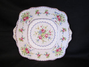 Royal Albert Petit Point Tab Handle Cake Plate.