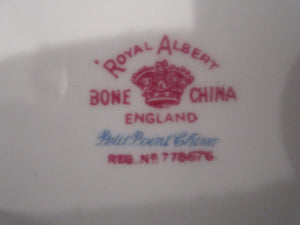 Royal Albert Petit Point Tab Handle Cake Plate.